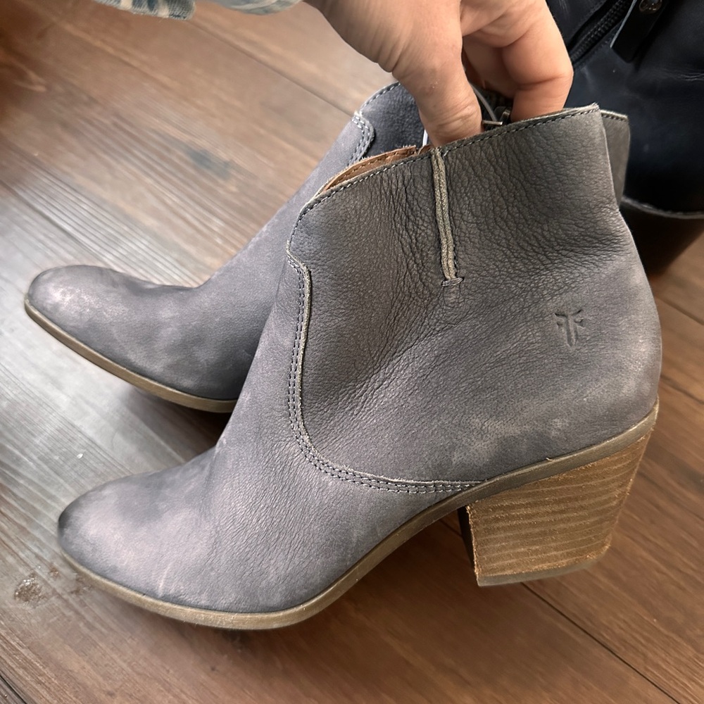 FRYE Gray Ankle Boots